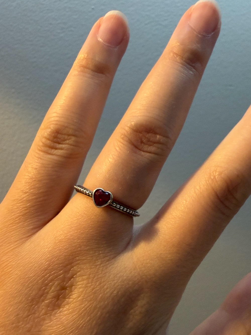 Pandora One Love Ring Red Heart - 925 Sterling Silver (RETIRED)